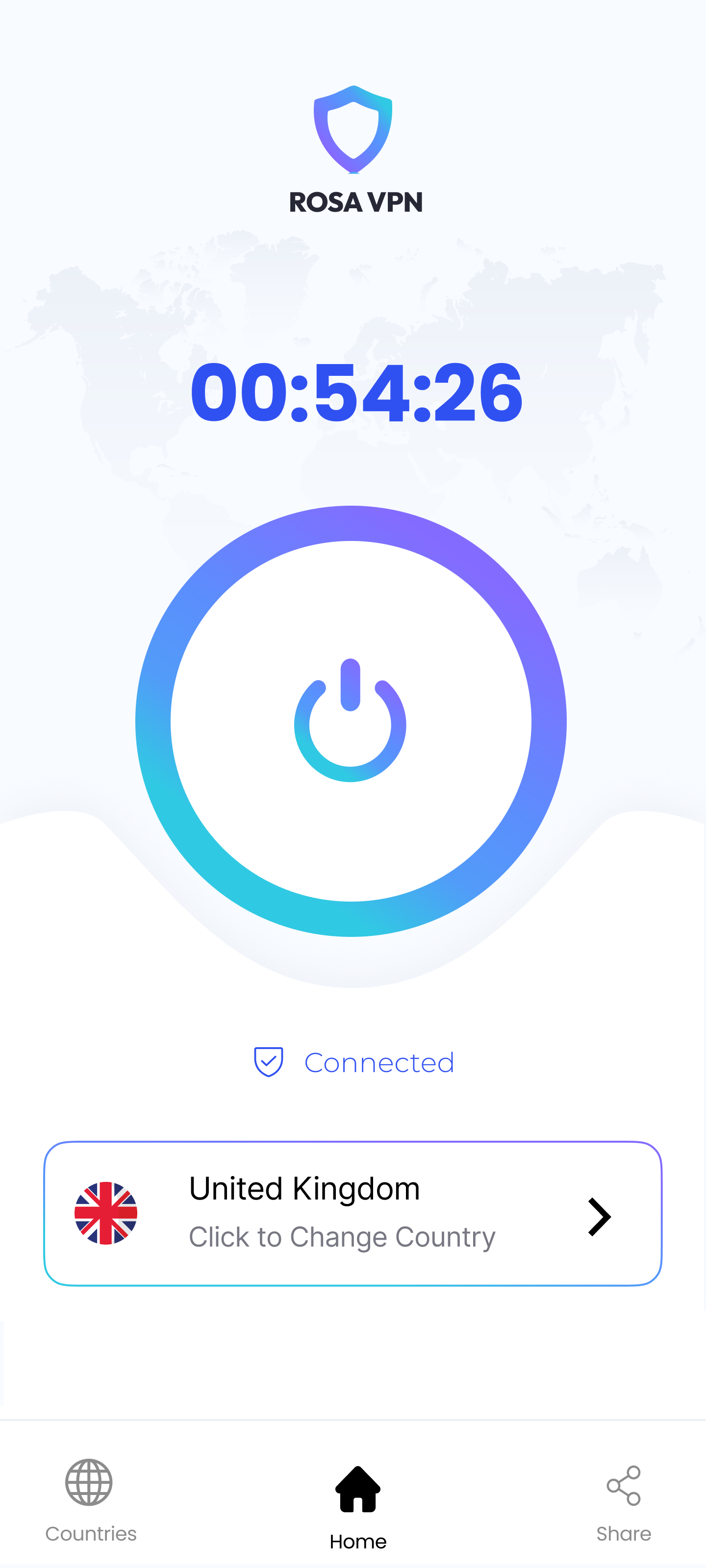 Rosa VPN App Screenshot